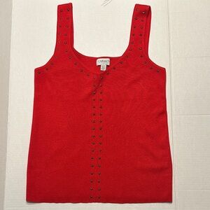 Carmen Red Studded Women's Tank Top